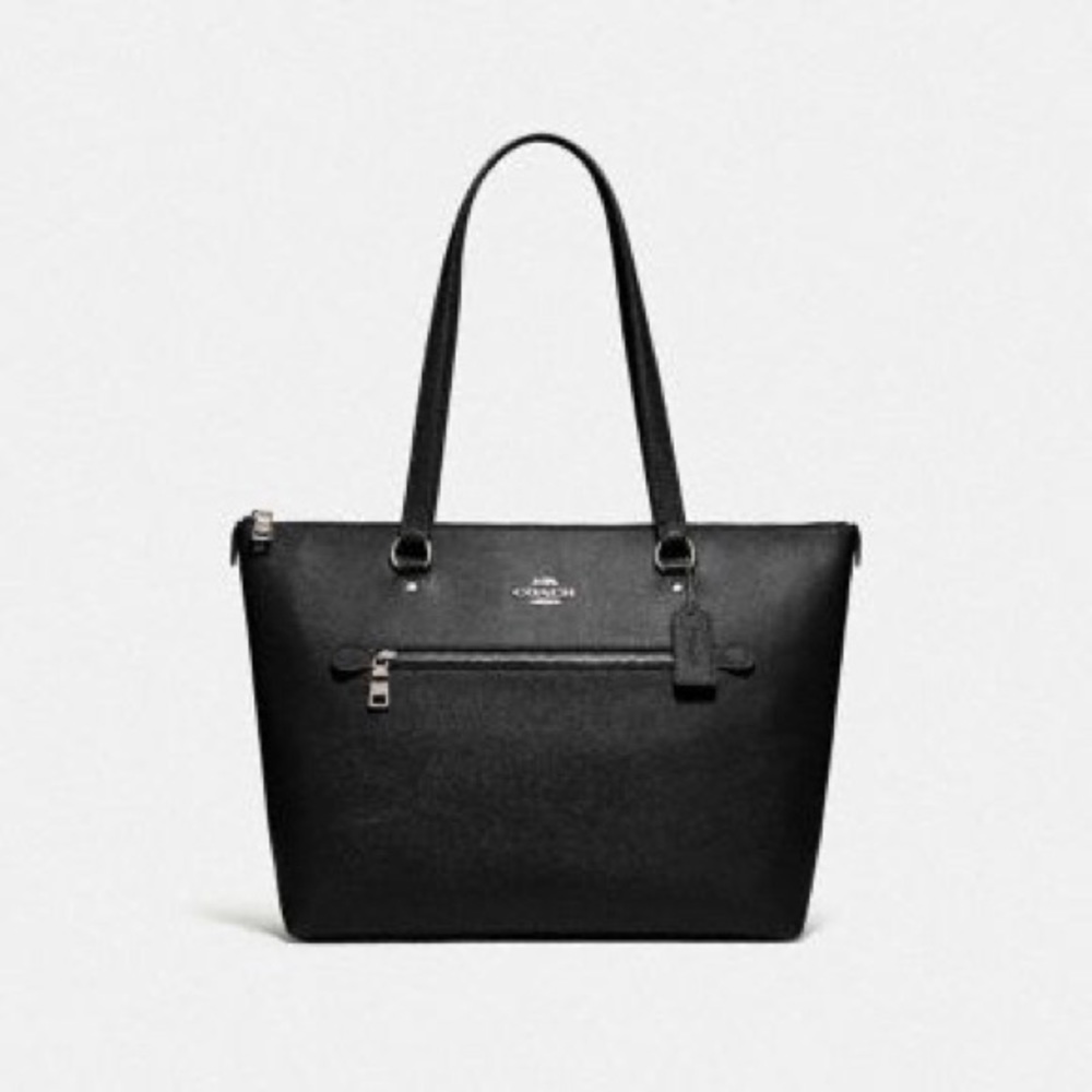 🔥 NWT Coach Black Leather Tote